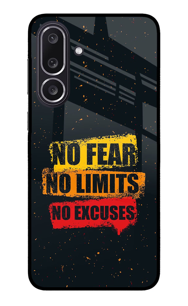 No Fear No Limits No Excuse Samsung M36 5G Metal Case Back Cover by Casekaro