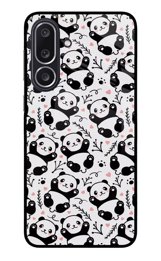 Cute Panda Samsung M36 5G Metal Case Back Cover by Casekaro