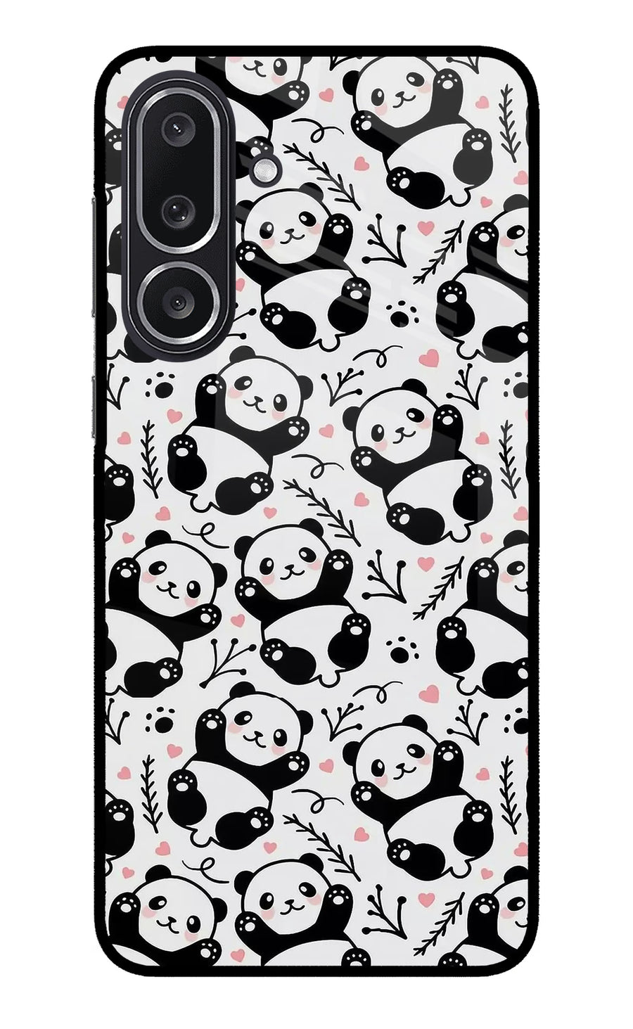 Cute Panda Samsung M36 5G Back Cover, Metal case