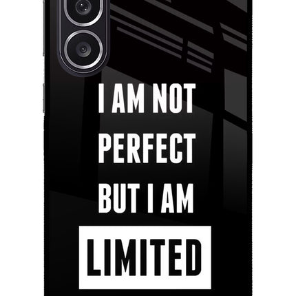 I Am Not Perfect But I Am Limited Edition Samsung M36 5G Metal Case Back Cover by Casekaro