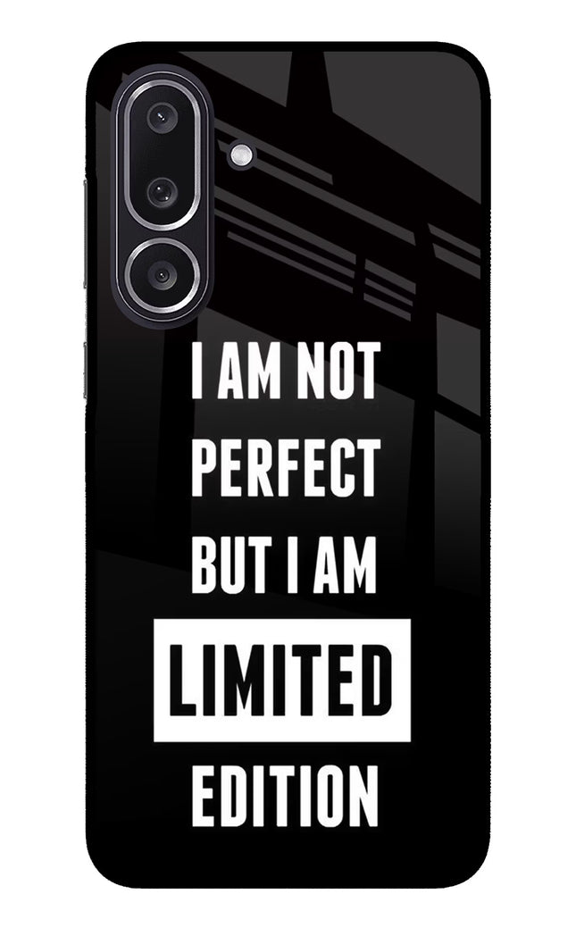 I Am Not Perfect But I Am Limited Edition Samsung M36 5G Metal Case Back Cover by Casekaro