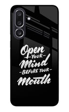 Open Your Mind Before Your Mouth Samsung M36 5G Metal Case Back Cover by Casekaro