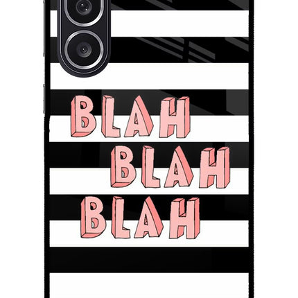 Blah Blah Blah Samsung M36 5G Metal Case Back Cover by Casekaro