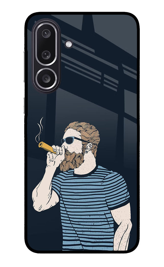Smoking Samsung M36 5G Metal Case Back Cover by Casekaro