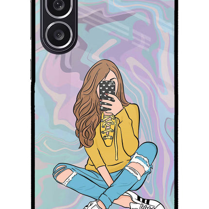 Selfie Girl Samsung M36 5G Metal Case Back Cover by Casekaro