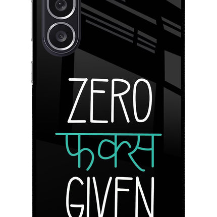 Zero Fucks Given Samsung M36 5G Metal Case Back Cover by Casekaro