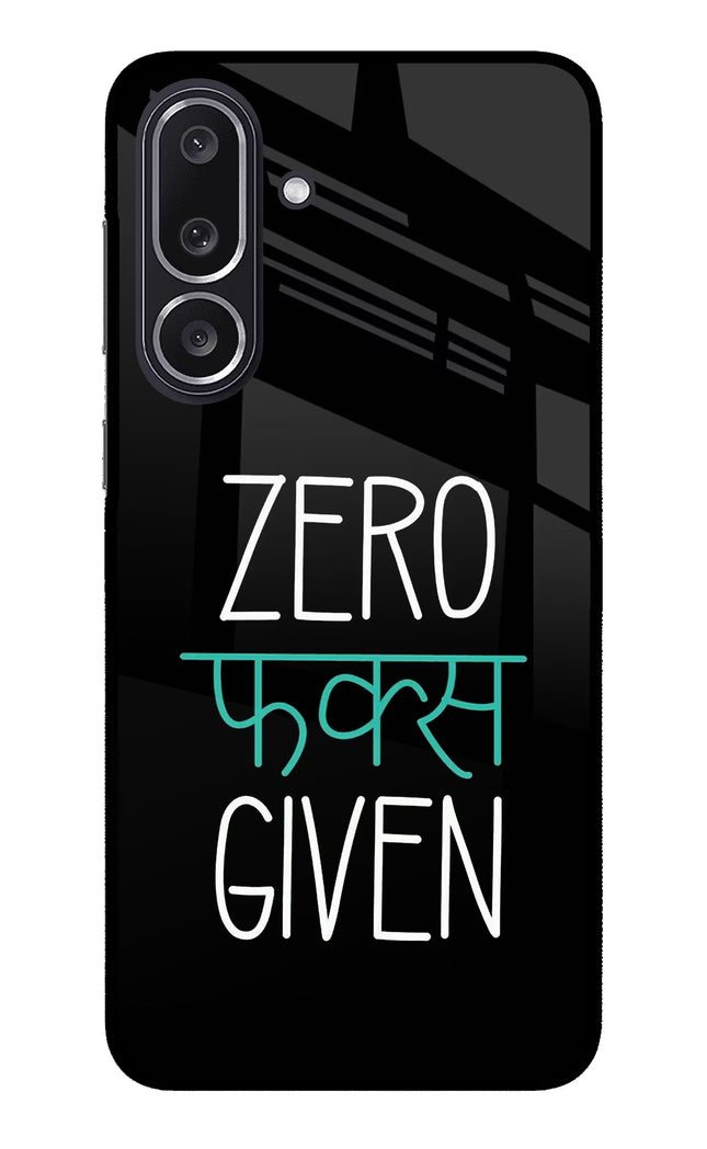 Zero Fucks Given Samsung M36 5G Metal Case Back Cover by Casekaro
