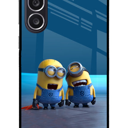 Minion Laughing Samsung M36 5G Metal Case Back Cover by Casekaro