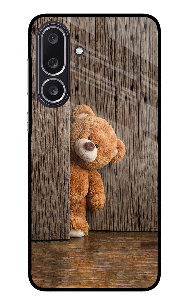 Teddy Wooden Samsung M36 5G Metal Case Back Cover by Casekaro