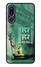 Har Har Mahadev Shivling Samsung M36 5G Metal Case Back Cover by Casekaro