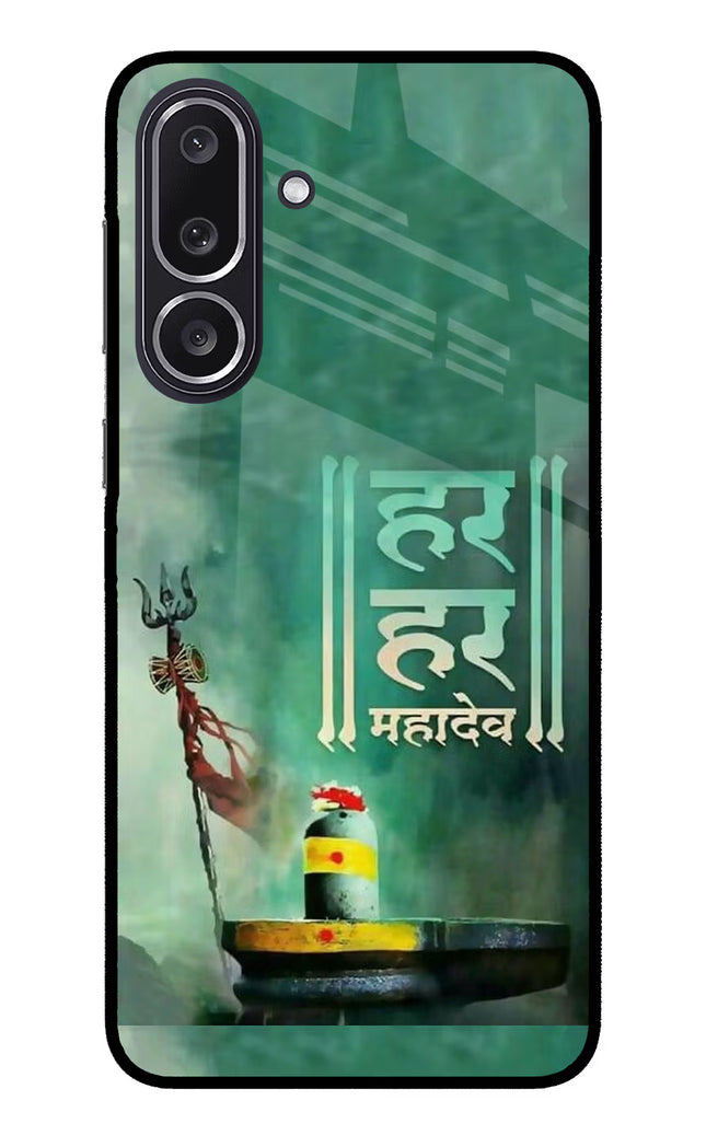 Har Har Mahadev Shivling Samsung M36 5G Metal Case Back Cover by Casekaro