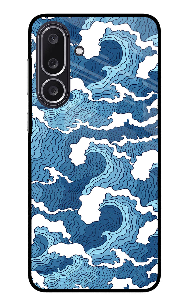 Blue Waves Samsung M36 5G Metal Case Back Cover by Casekaro