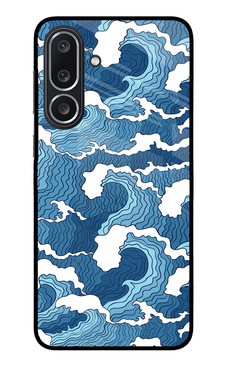 Blue Waves Samsung M36 5G Back Cover, Metal case