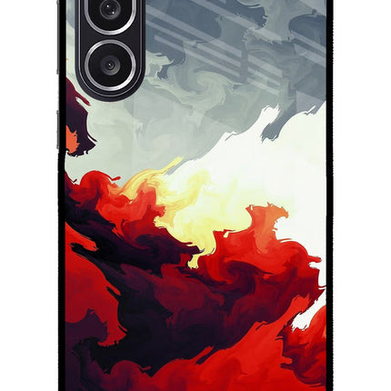 Fire Cloud Samsung M36 5G Metal Case Back Cover by Casekaro