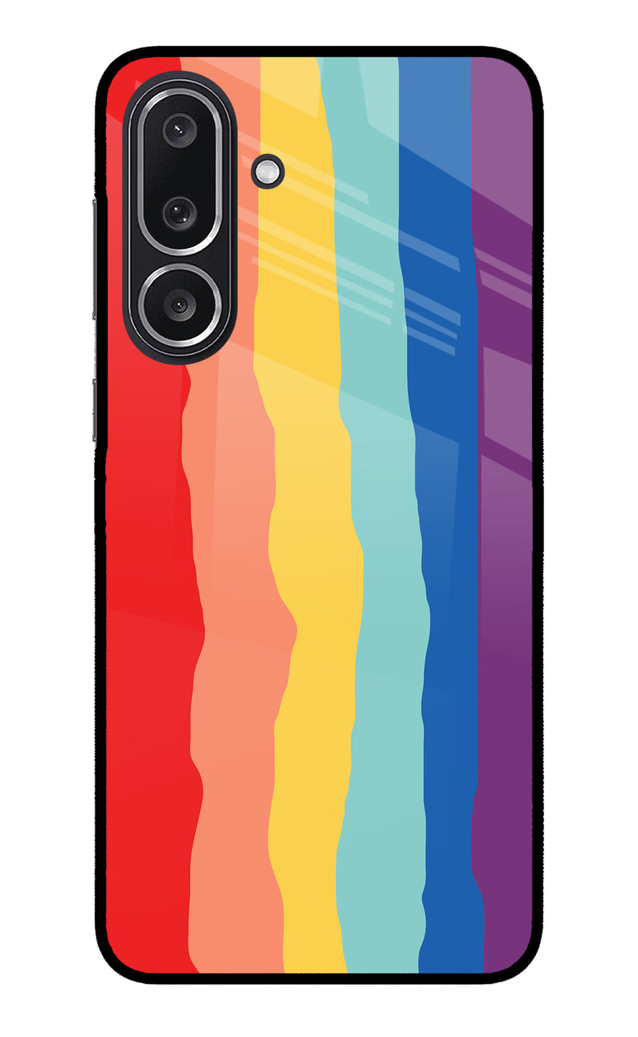 Rainbow Samsung M36 5G Back Cover, Metal case