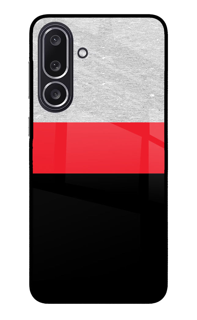 Tri Color Pattern Samsung M36 5G Metal Case Back Cover by Casekaro