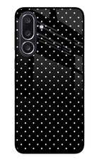 White Dots Samsung M36 5G Metal Case Back Cover by Casekaro
