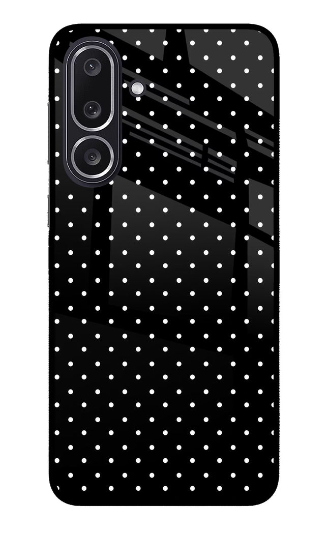 White Dots Samsung M36 5G Metal Case Back Cover by Casekaro