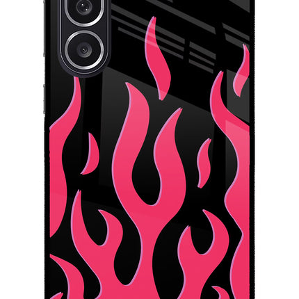 Fire Flames Samsung M36 5G Metal Case Back Cover by Casekaro