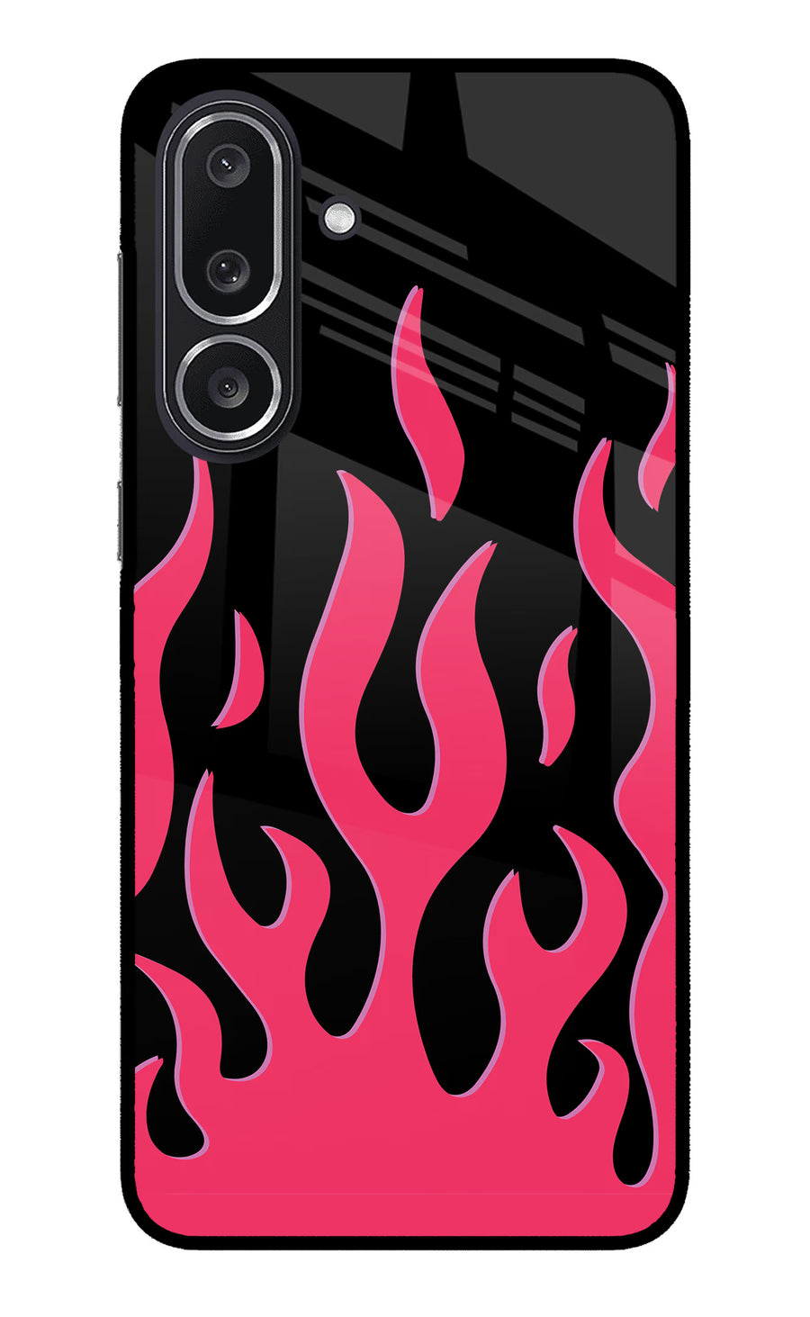 Fire Flames Samsung M36 5G Back Cover, Metal case