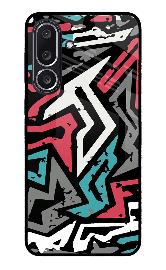 Geometric Graffiti Samsung M36 5G Metal Case Back Cover by Casekaro