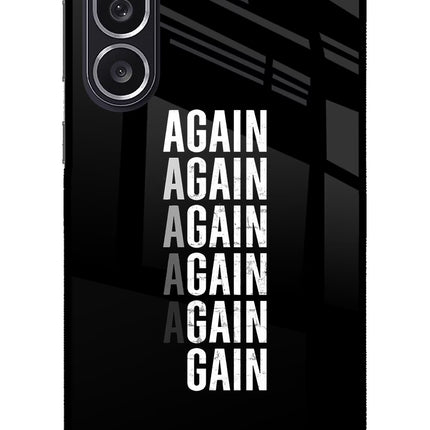 Again Again Gain Samsung M36 5G Metal Case Back Cover by Casekaro