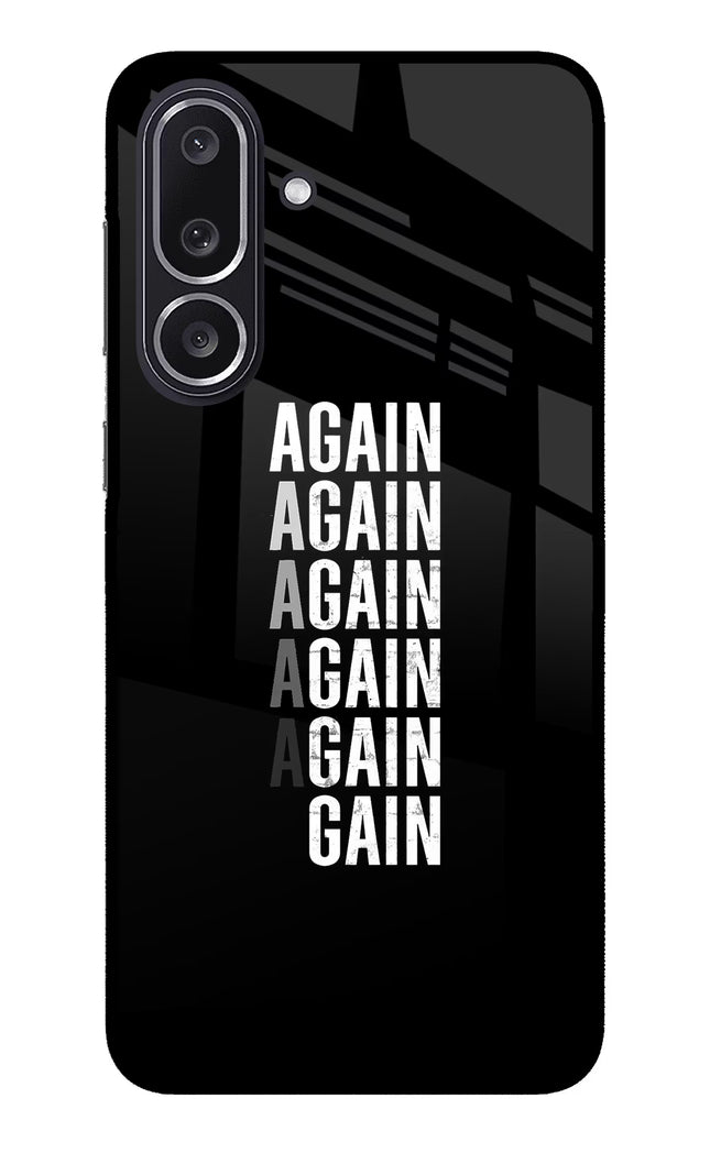 Again Again Gain Samsung M36 5G Metal Case Back Cover by Casekaro