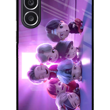 BTS Chibi Samsung M36 5G Metal Case Back Cover by Casekaro