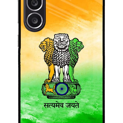 Satyamev Jayate Flag Samsung M36 5G Metal Case Back Cover by Casekaro