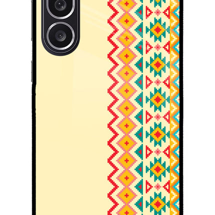 Ethnic Seamless Samsung M36 5G Metal Case Back Cover by Casekaro