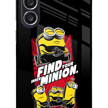 Find your inner Minion Samsung M36 5G Metal Case Back Cover by Casekaro