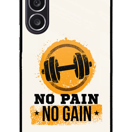 No Pain No Gain Samsung M36 5G Metal Case Back Cover by Casekaro