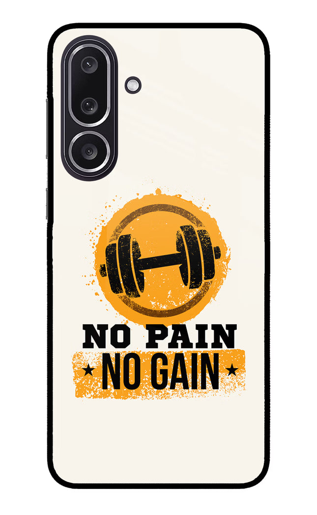 No Pain No Gain Samsung M36 5G Metal Case Back Cover by Casekaro