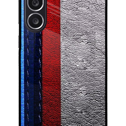 BMW Stripes Samsung M36 5G Metal Case Back Cover by Casekaro