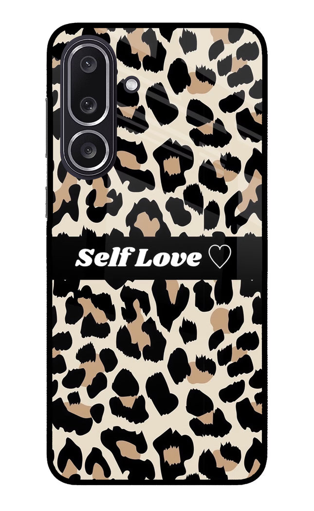 Leopard Print Self Love Samsung M36 5G Metal Case Back Cover by Casekaro