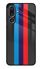 BMW Stripes Pattern Samsung M36 5G Metal Case Back Cover by Casekaro