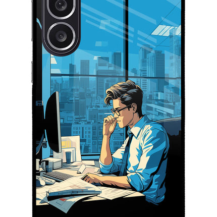 Focused Hustler (AI Generated) Samsung M36 5G Metal Case Back Cover by Casekaro