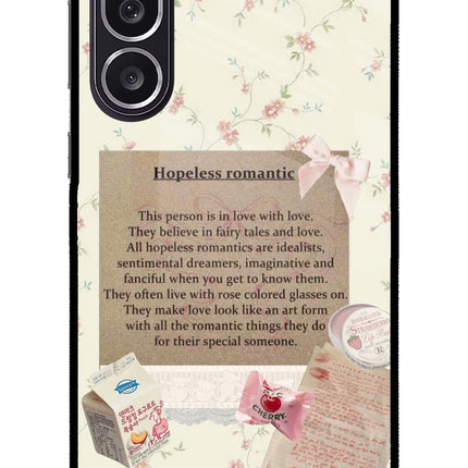 Hopeless Romantic Samsung M36 5G Metal Case Back Cover by Casekaro