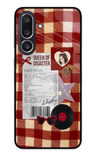 Queen of Disaster Samsung M36 5G Metal Case Back Cover by Casekaro