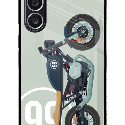 Classic Cafe Racer 99 Samsung M36 5G Metal Case Back Cover by Casekaro
