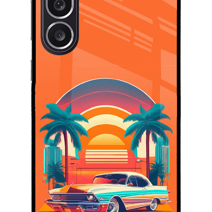 Palm Drive 80s Samsung M36 5G Metal Case Back Cover by Casekaro