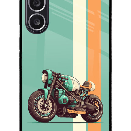 Striped Moto Drift Samsung M36 5G Metal Case Back Cover by Casekaro