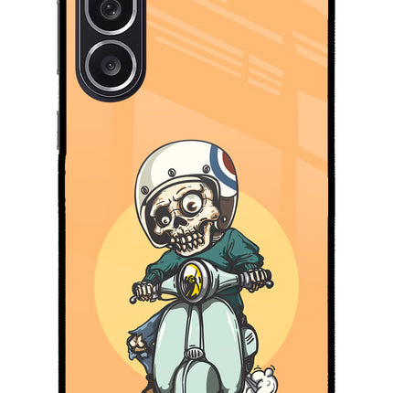 Undead Biker Samsung M36 5G Metal Case Back Cover by Casekaro