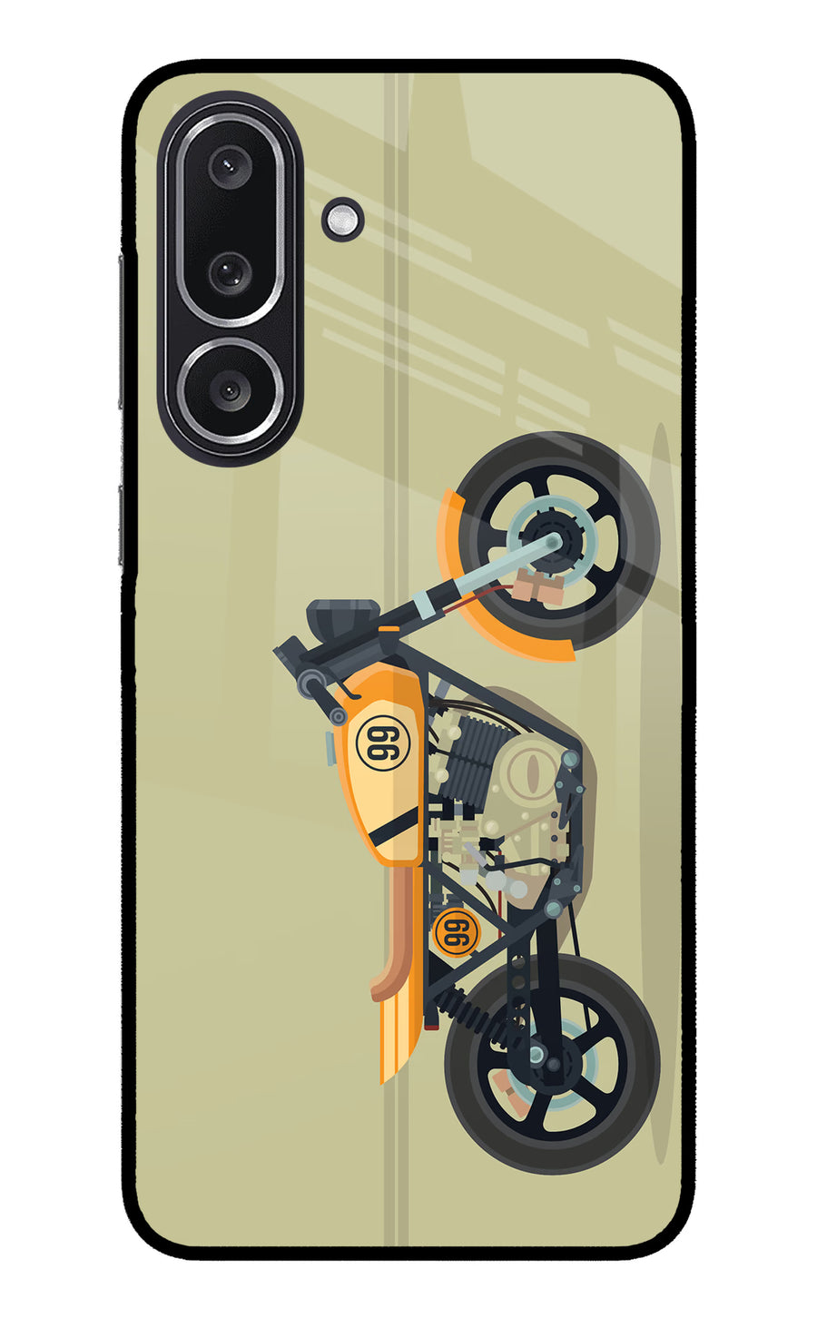 Vertical Speedster Samsung M36 5G Back Cover, Metal case