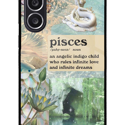 Pisces Zodiac Samsung M36 5G Metal Case Back Cover by Casekaro