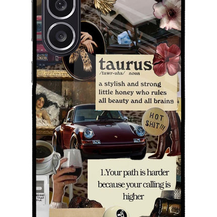 Taurus Zodiac Samsung M36 5G Metal Case Back Cover by Casekaro