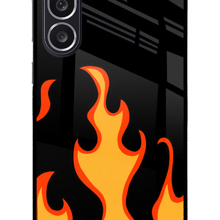 Fired Up – Black Samsung M36 5G Metal Case Back Cover by Casekaro