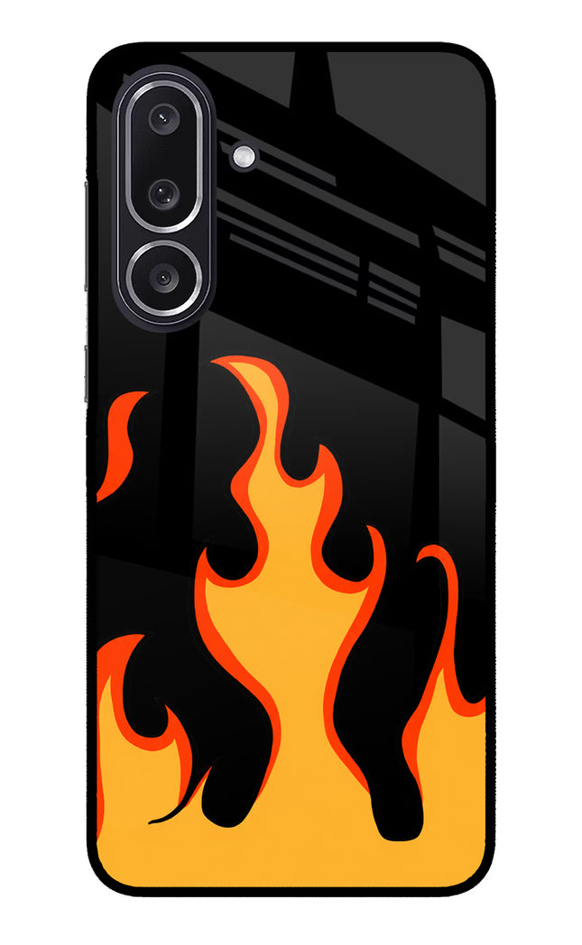 Fired Up – Black Samsung M36 5G Metal Case Back Cover by Casekaro