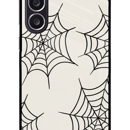 Spider Web Samsung M36 5G Metal Case Back Cover by Casekaro