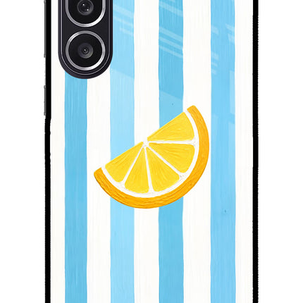 Summer Lemon Samsung M36 5G Metal Case Back Cover by Casekaro